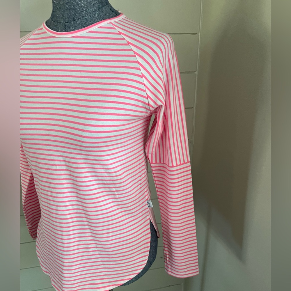 Girls NWT Vineyard Vines LS Striped Raglan - Picture 4 of 9